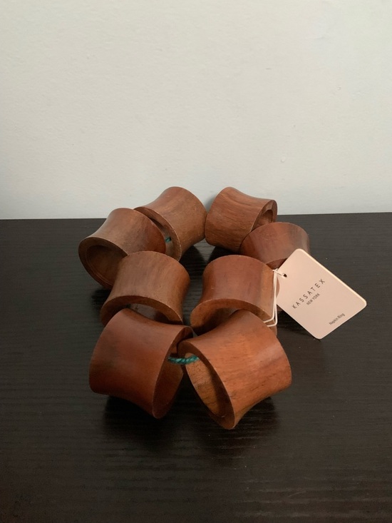 Kassatex Other - 8 Wood Napkin Rings by Kassatex